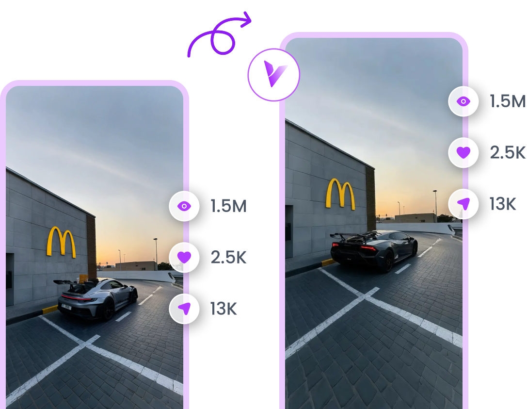AI automatically recreating viral content formats with custom branding